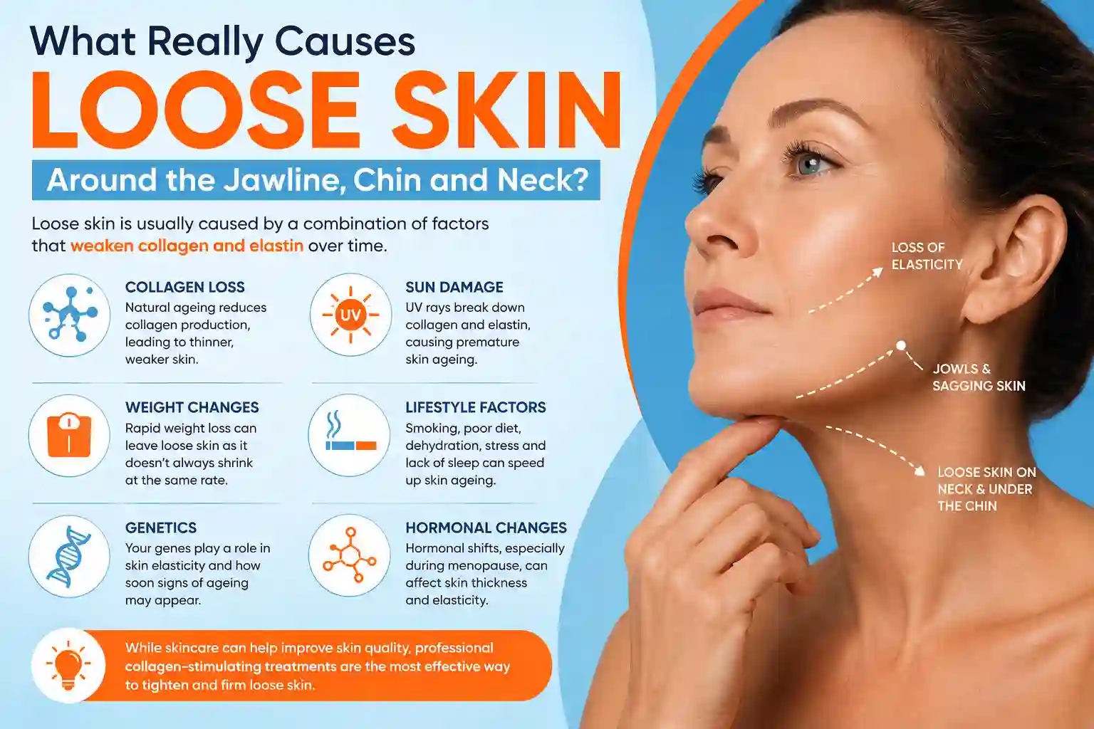 What Really Causes Loose Skin Around the Jawline, Chin and Neck Bristol?